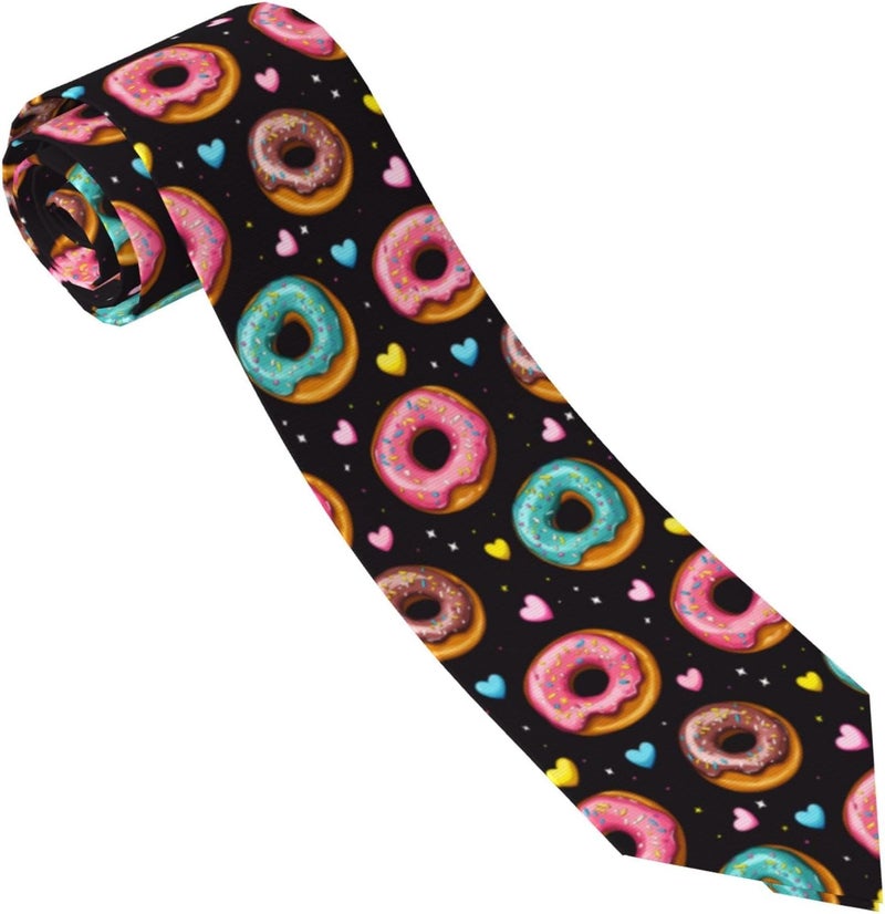 Yilad Tie for Men and Boy Novelty Fun Full Print Men's Necktie Skinny Fashion Narrow Wide - Image 1